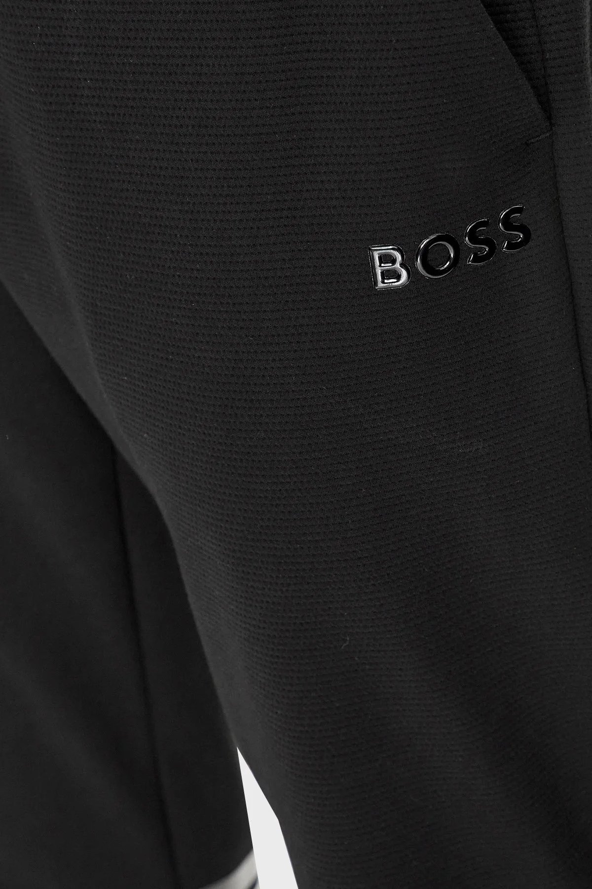 Boss Logolu Belden Bağlamalı % 100 Pamuk Relaxed Fit Erkek Pantolon 50501206 001 SİYAH - 9