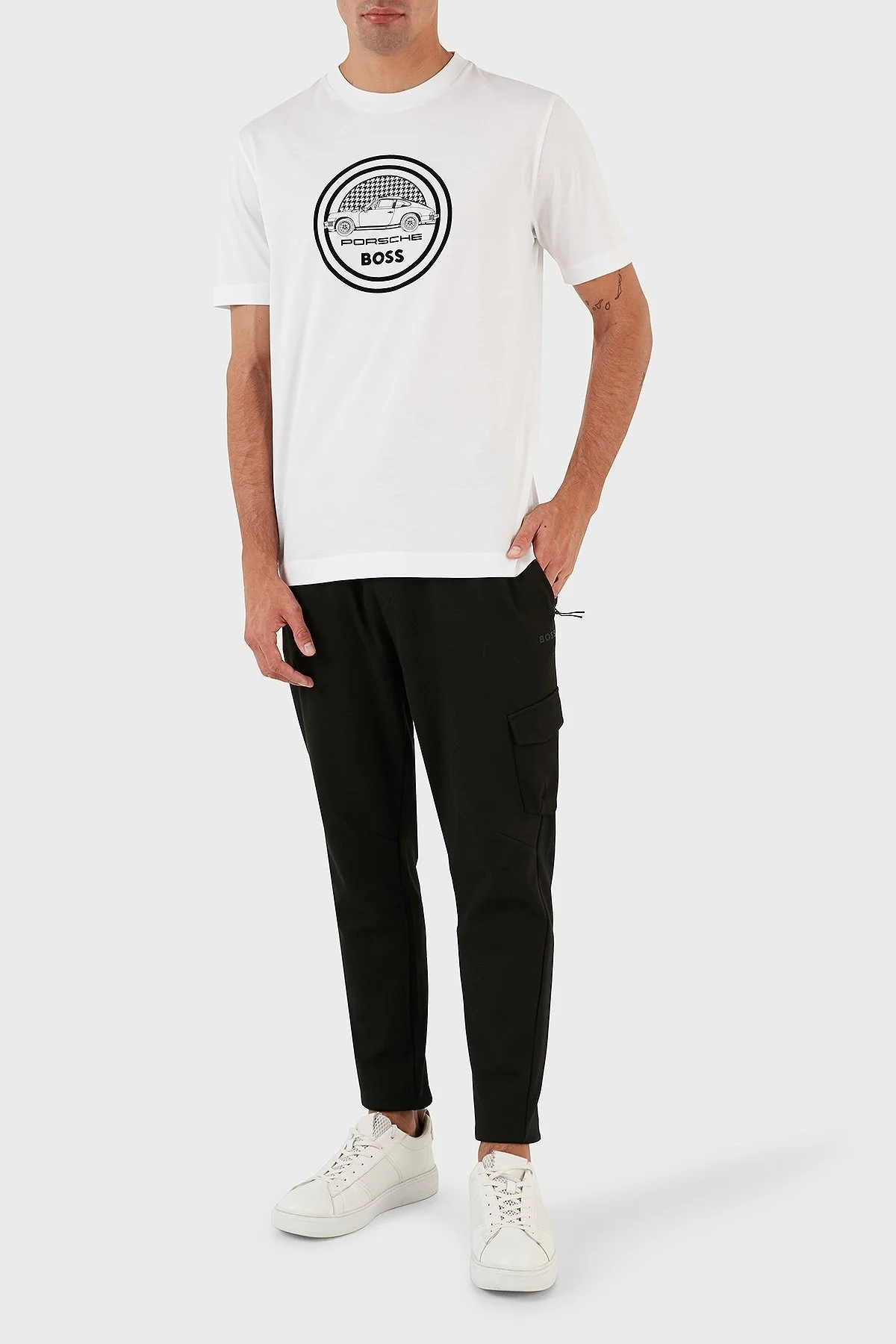 Boss Hariq Streç Pamuklu Regular Fit Jogger Spor Erkek Pantolon 50493484 001 SİYAH - 1