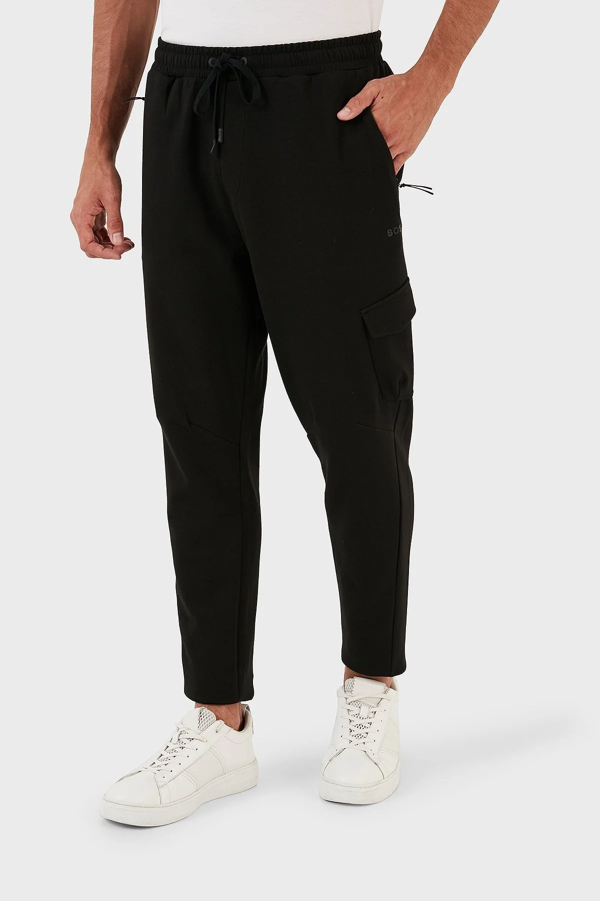 Boss Hariq Streç Pamuklu Regular Fit Jogger Spor Erkek Pantolon 50493484 001 SİYAH - 2