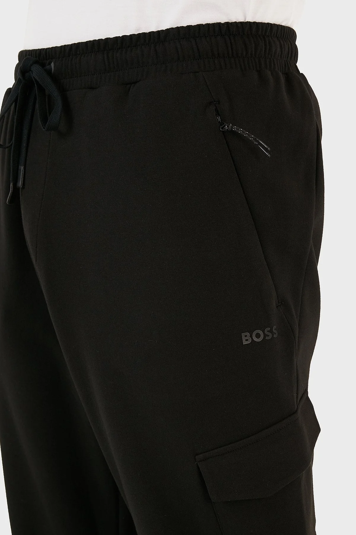 Boss Hariq Streç Pamuklu Regular Fit Jogger Spor Erkek Pantolon 50493484 001 SİYAH - 5