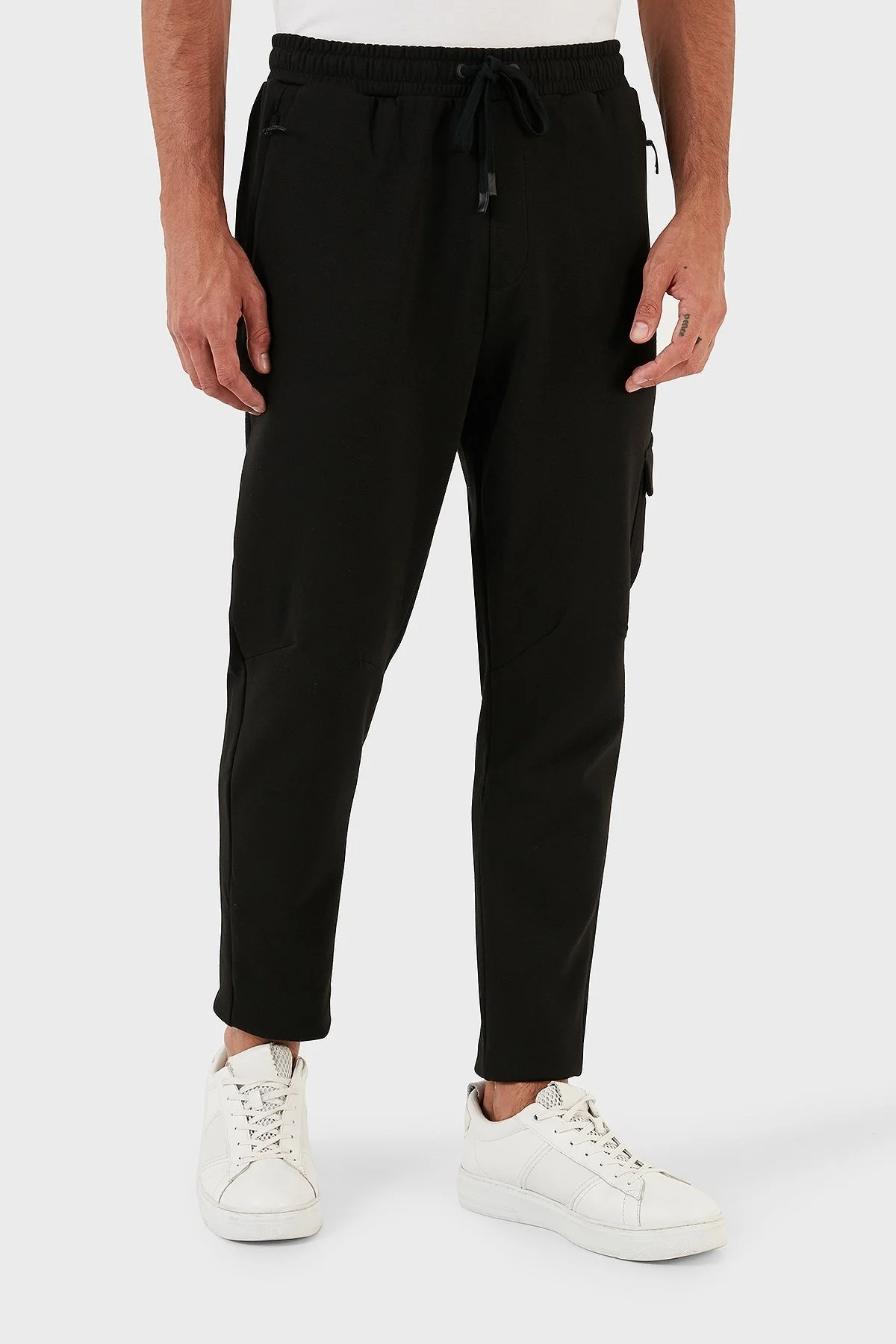 Boss Hariq Streç Pamuklu Regular Fit Jogger Spor Erkek Pantolon 50493484 001 SİYAH - 7