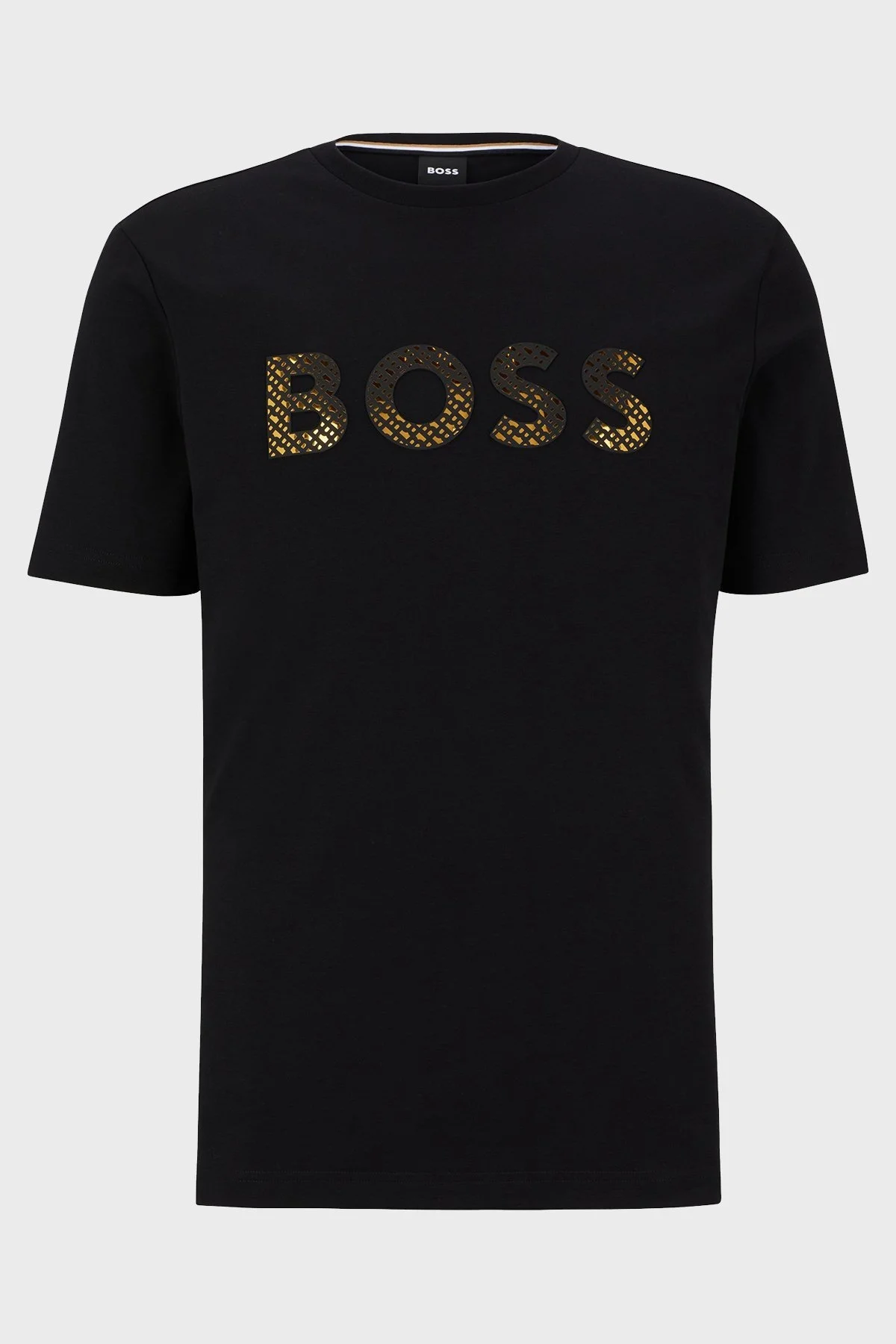 Boss Logolu Bisiklet Yaka % 100 Pamuk Regular Fit Erkek T Shirt 50481590 001 SİYAH - 4