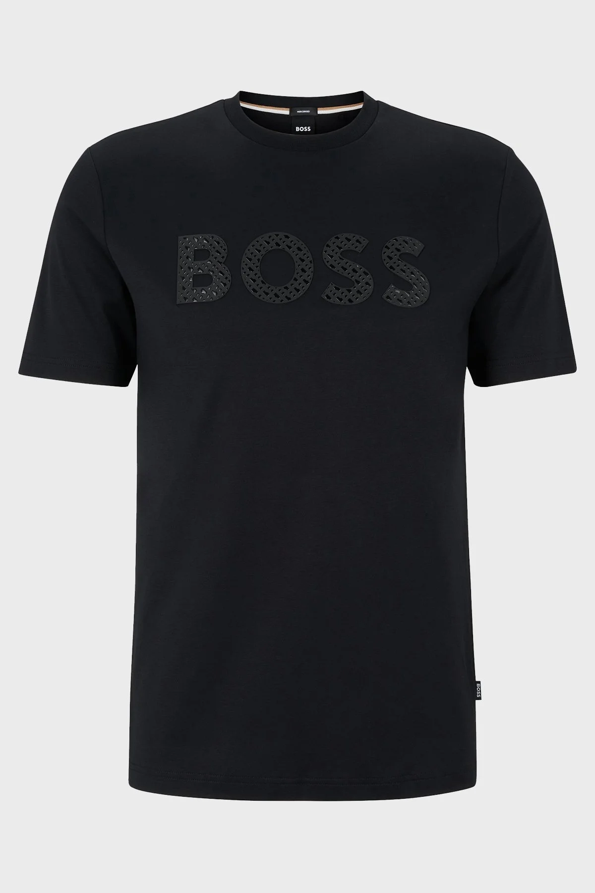 Boss Logolu Bisiklet Yaka % 100 Pamuk Regular Fit Erkek T Shirt 50481590 002 SİYAH - 5