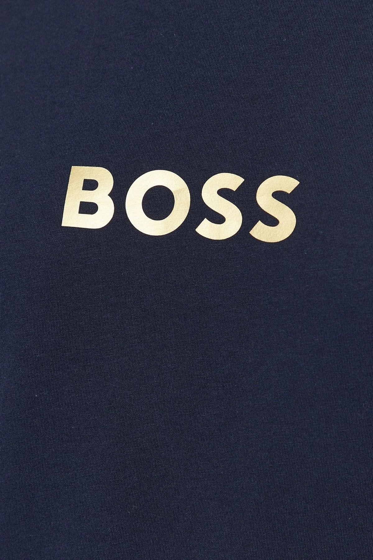 Boss Logolu Bisiklet Yaka % 100 Pamuk Regular Fit Erkek T Shirt 50484328 415 LACİVERT - 4