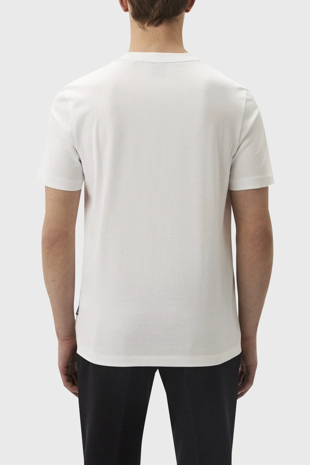 Boss Logolu Bisiklet Yaka Regular Fit Pamuklu Erkek T Shirt 50512110 101 BEYAZ - 3