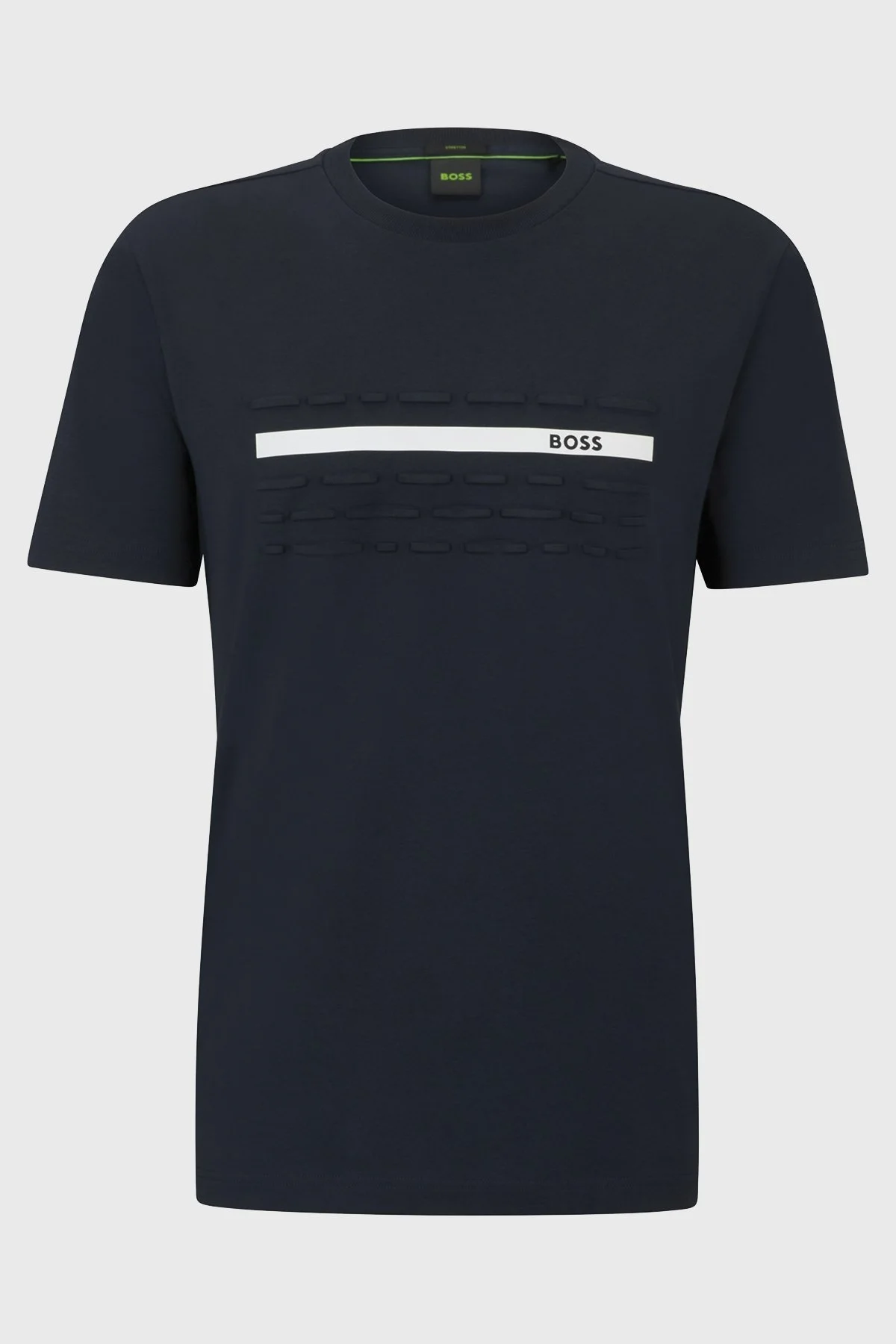 Boss Logolu Bisiklet Yaka Regular Fit Pamuklu Erkek T Shirt 50513010 402 LACİVERT - 5