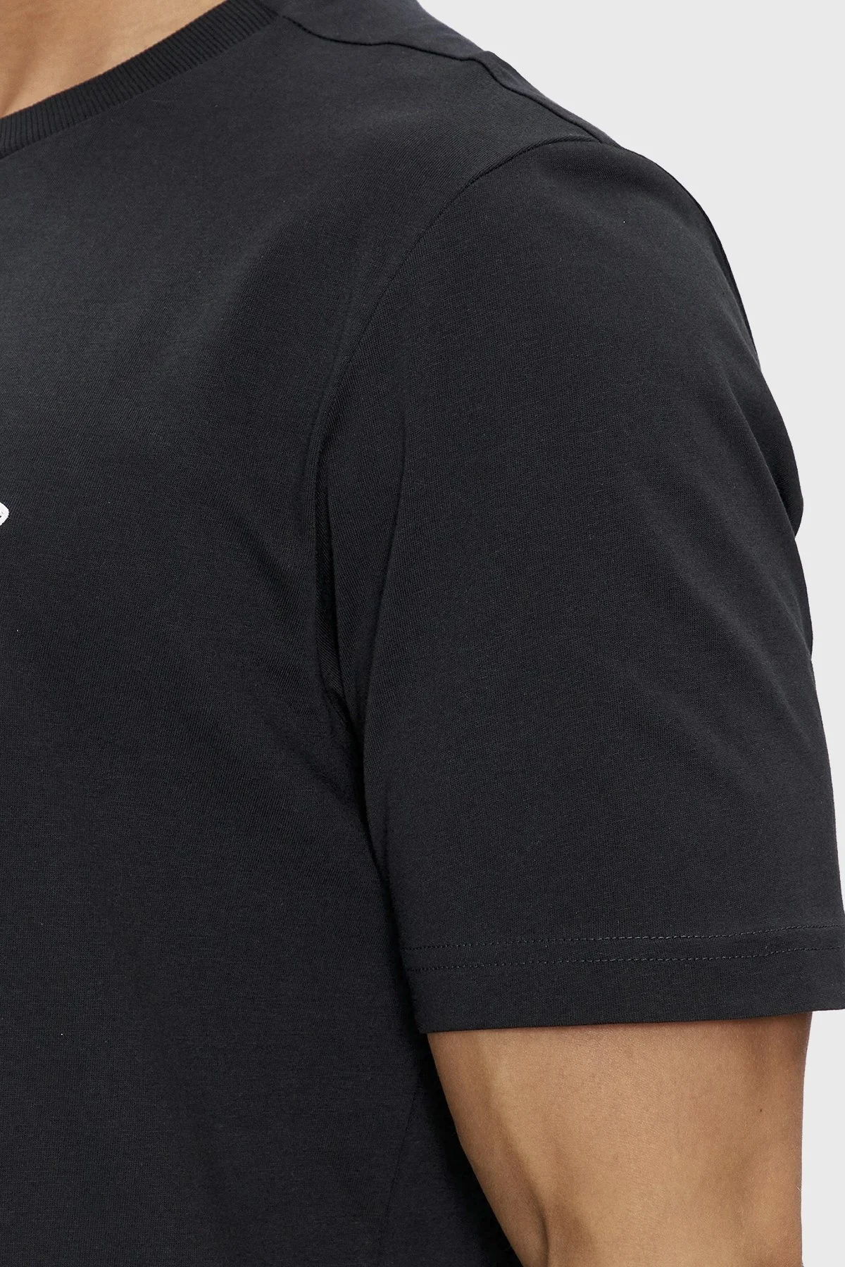 Boss Logolu Bisiklet Yaka Regular Fit Pamuklu Jarse Erkek T Shirt 50512866 402 LACİVERT - 5