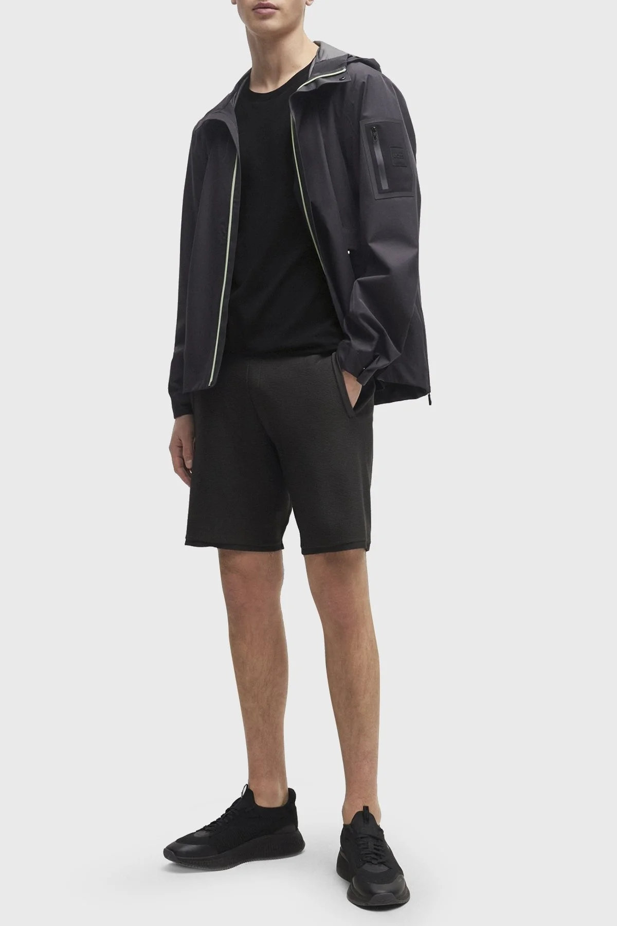 Boss Logolu Bisiklet Yaka Regular Fit Pamuklu Jarse Erkek T Shirt 50515620 001 SİYAH - 3