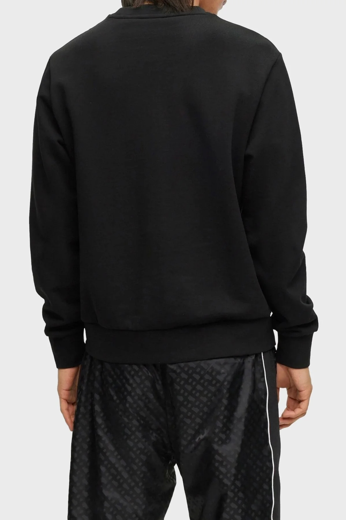 Boss Logolu Bisiklet Yaka Relaxed Fit % 100 Pamuk Erkek Sweat 50494091 001 SİYAH - 2
