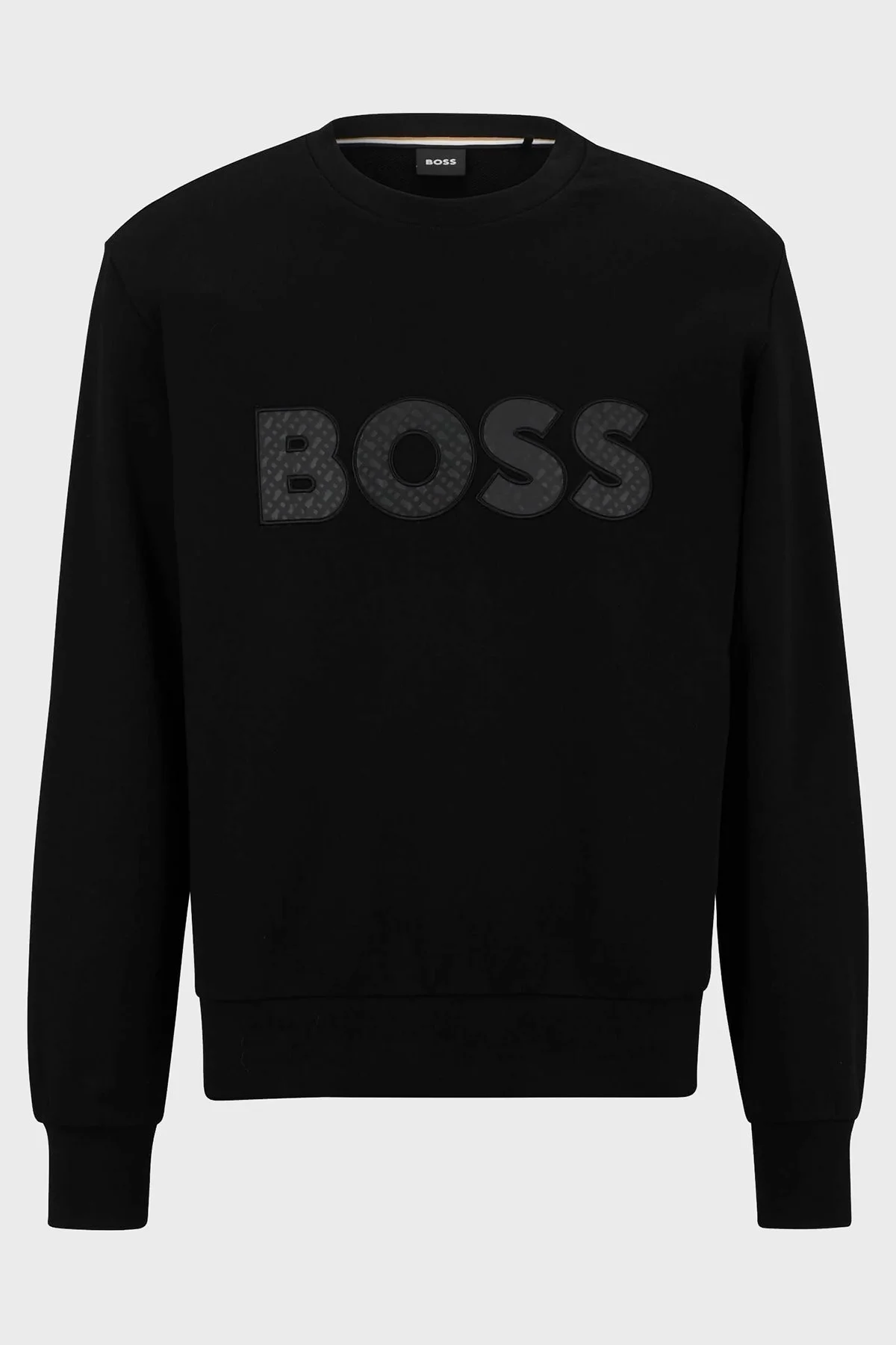 Boss Logolu Bisiklet Yaka Relaxed Fit % 100 Pamuk Erkek Sweat 50494091 001 SİYAH - 3