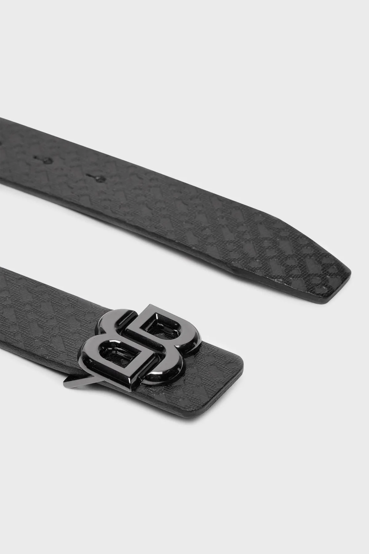 Boss Logolu Çift Taraflı Deri Erkek Kemer 50517711 001 SİYAH - 3