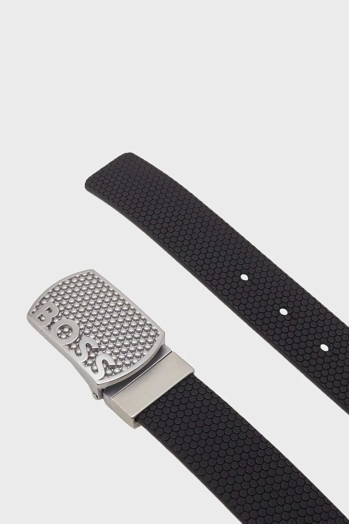 Boss Logolu Çift Taraflı Hakiki Deri Erkek Kemer 50503383 008 SİYAH - 3