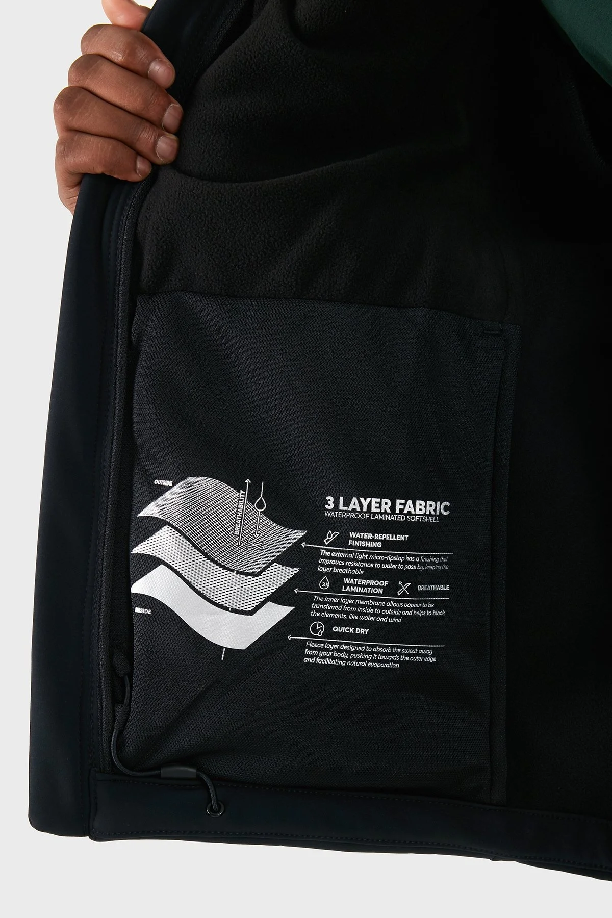 Boss Logolu Çıkarılabilir Kapüşonlu Erkek Mont 50515100 001 SİYAH - 5