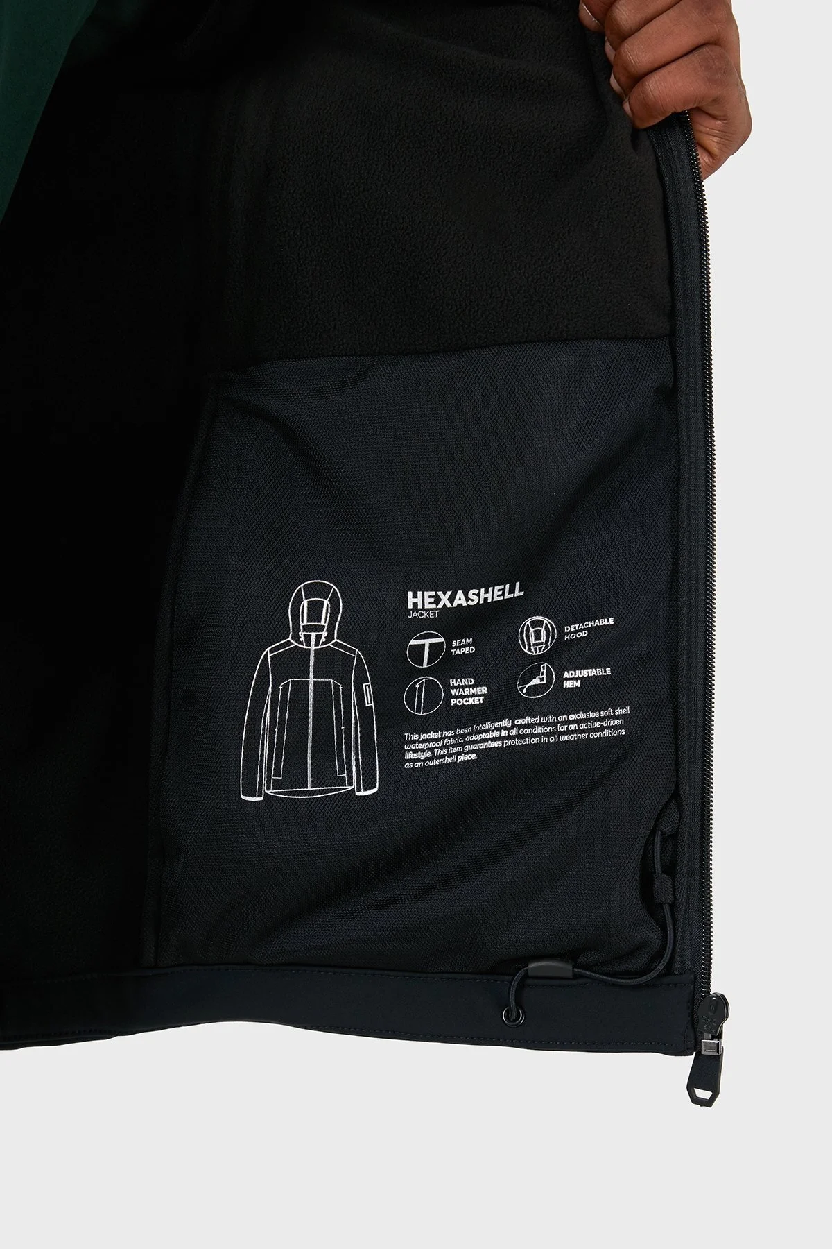 Boss Logolu Çıkarılabilir Kapüşonlu Erkek Mont 50515100 001 SİYAH - 6