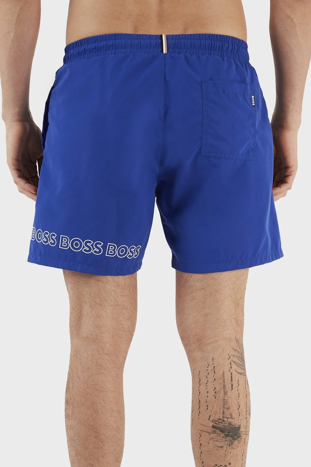 Boss Logolu Deniz Şortu Cepli Erkek Mayo Short 50469300 433 SAKS - 6