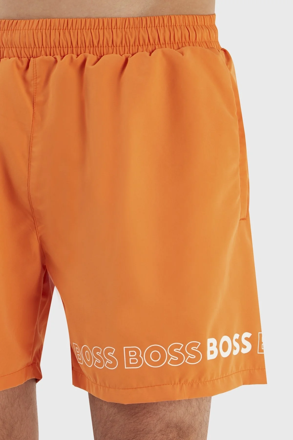 Boss Logolu Deniz Şortu Cepli Erkek Mayo Short 50469300 829 TURUNCU - 4