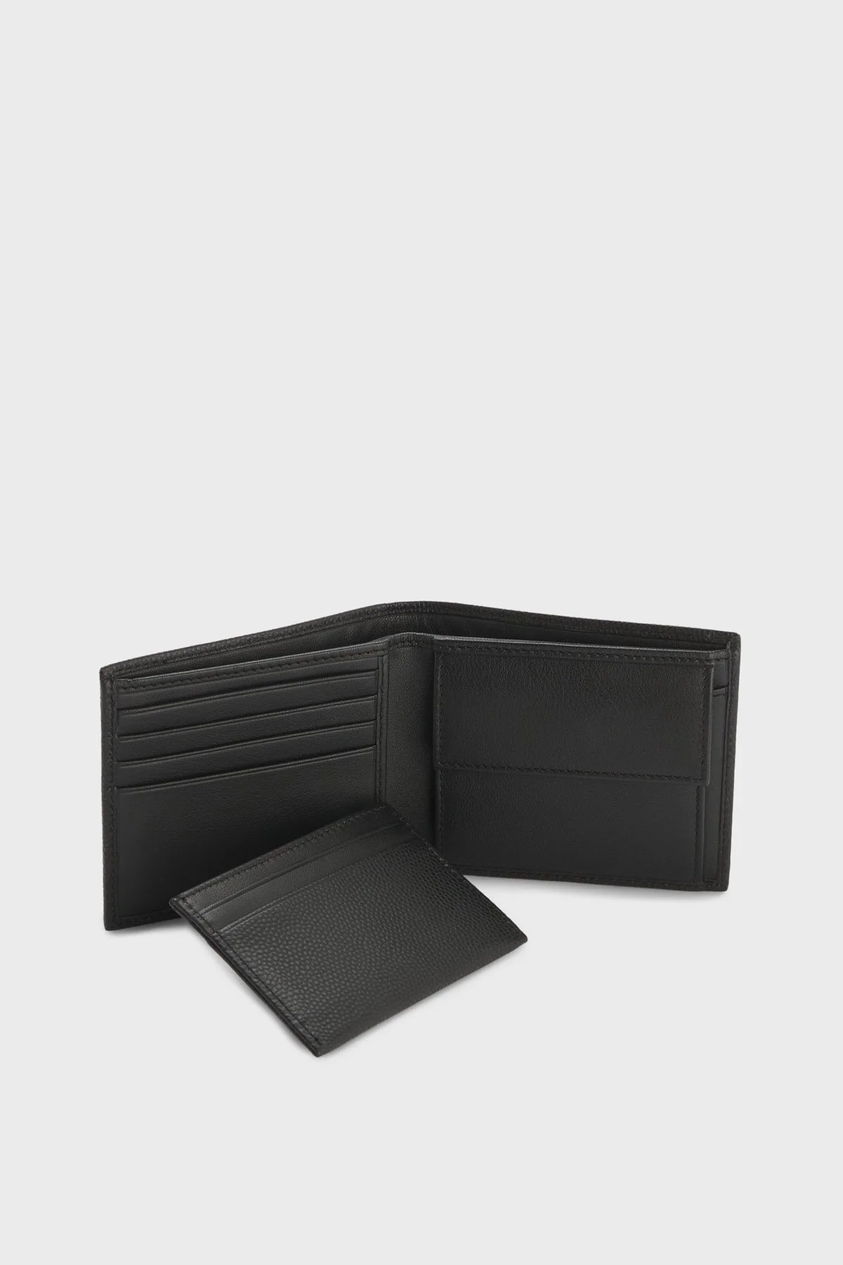 Boss Logolu Deri 2li Kartlık Cüzdan Seti Erkek Cüzdan Takım 50548800 001 SİYAH - 3