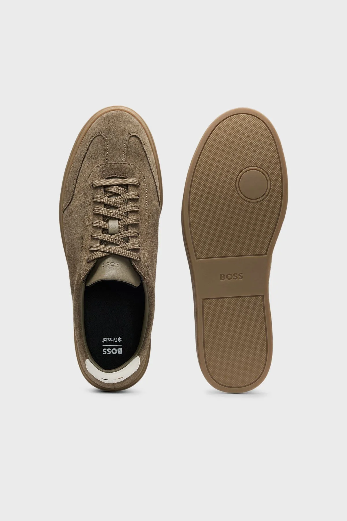 Boss Logolu Deri Casual Erkek Ayakkabı 50548715 342 HAKİ - 3