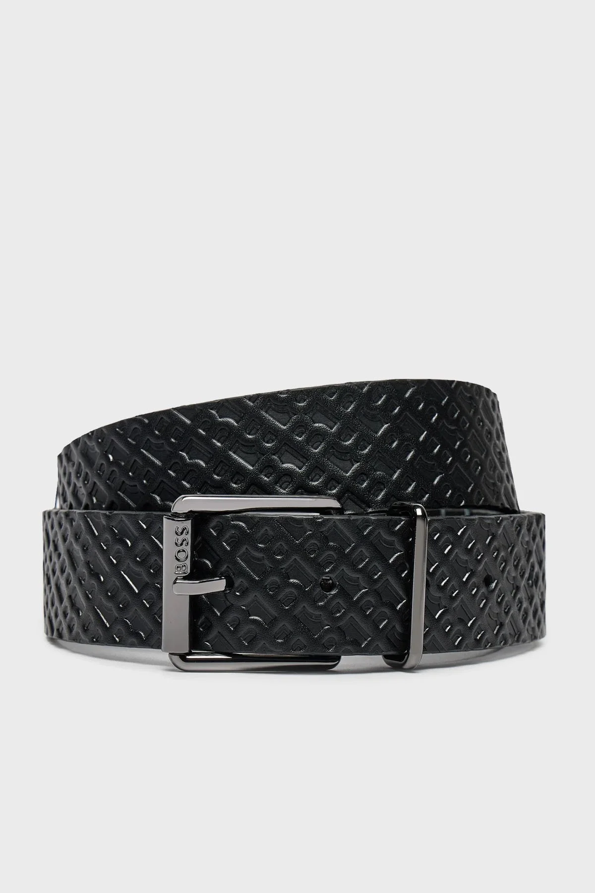 Boss Logolu Deri Erkek Kemer 50522845 001 SİYAH - 1