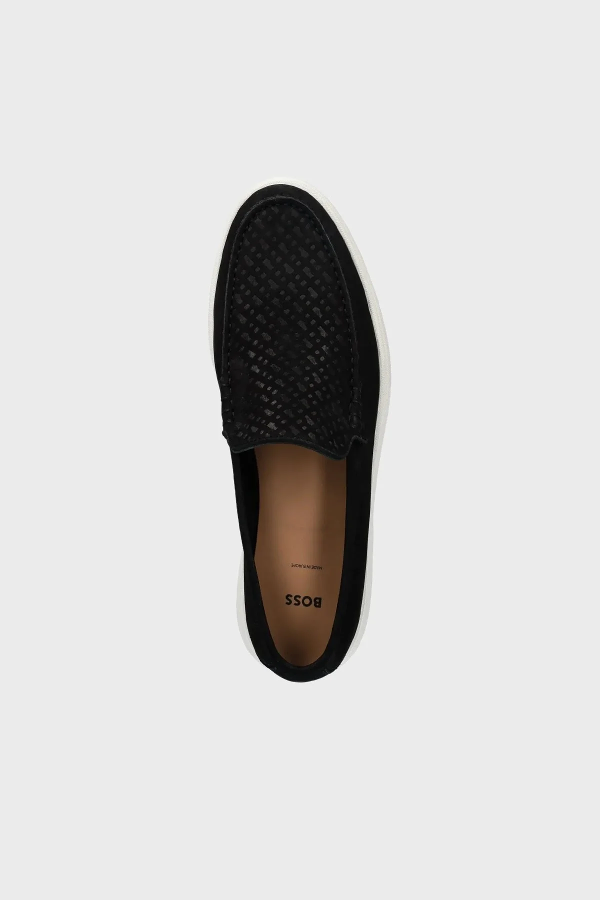 Boss Logolu Deri Loafer Erkek Ayakkabı 50541738 001 SİYAH - 4