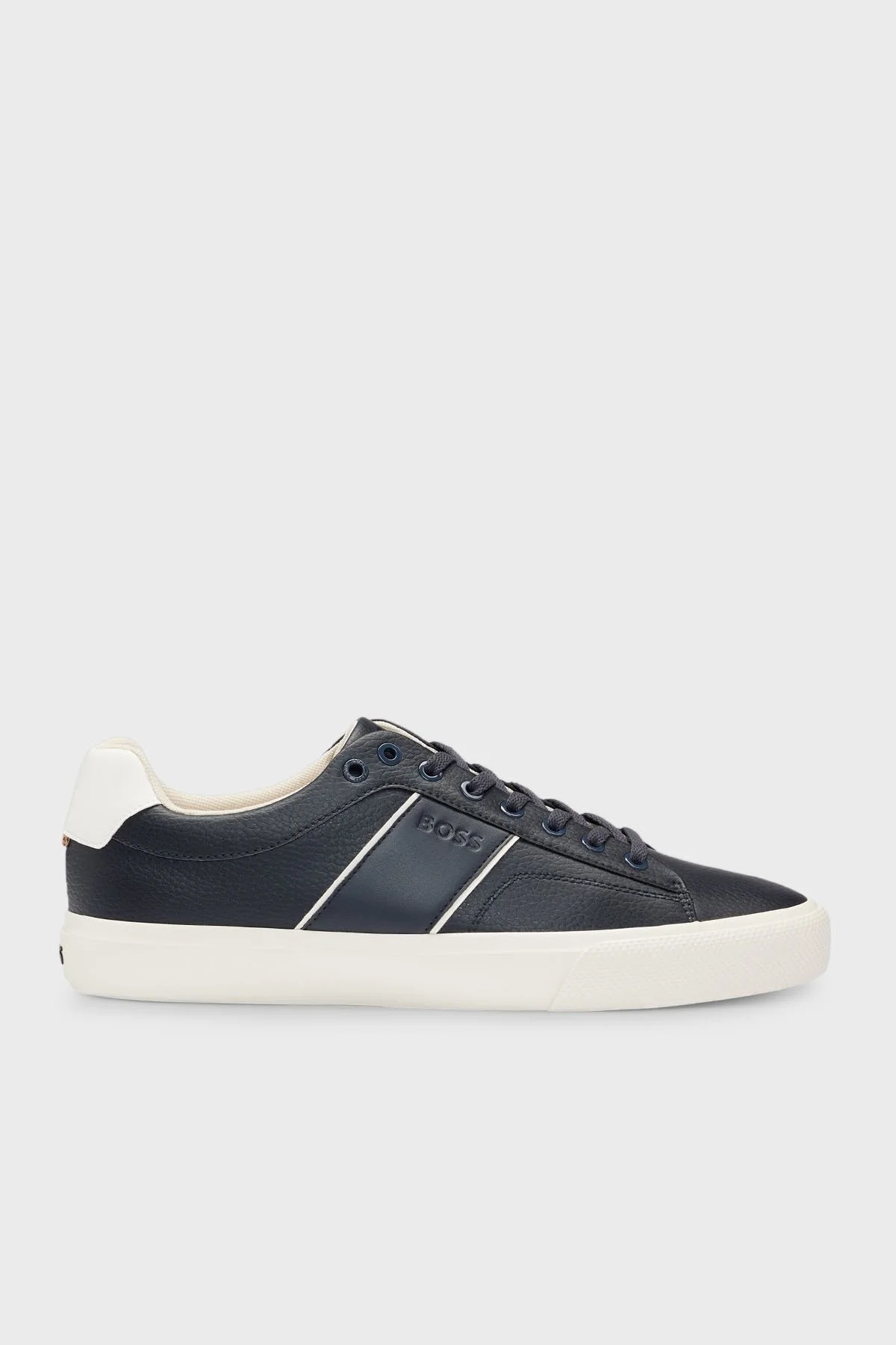 Boss Logolu Deri Sneaker 50522833 401 Erkek Ayakkabı 5052283 340 LACİVERT - 1