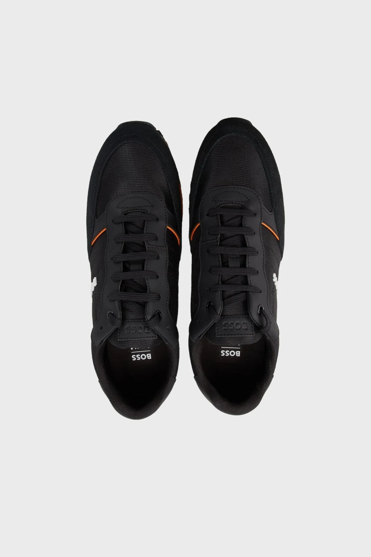 Boss Logolu Deri Sneaker Erkek Ayakkabı 50470152 008 SİYAH - 5