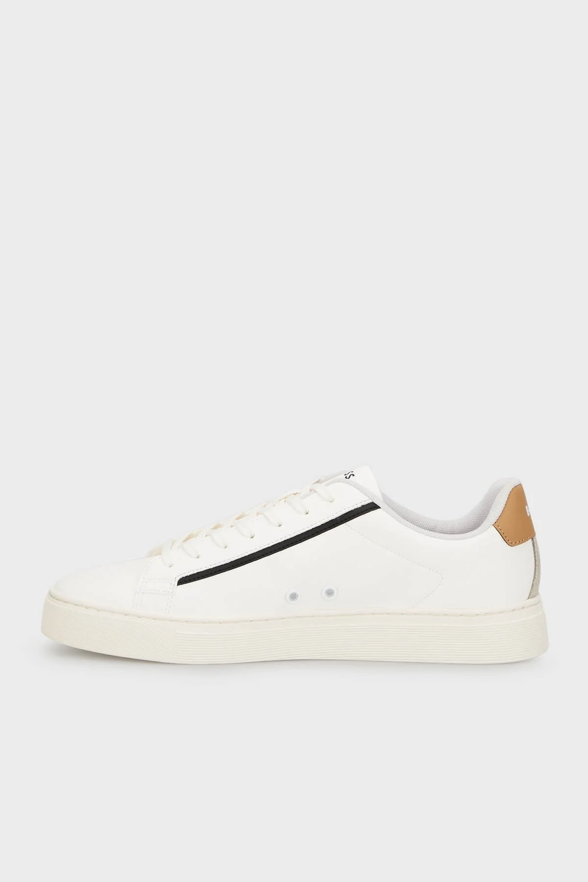 Boss Logolu Deri Sneaker Erkek Ayakkabı 50502869 122 BEYAZ - 2