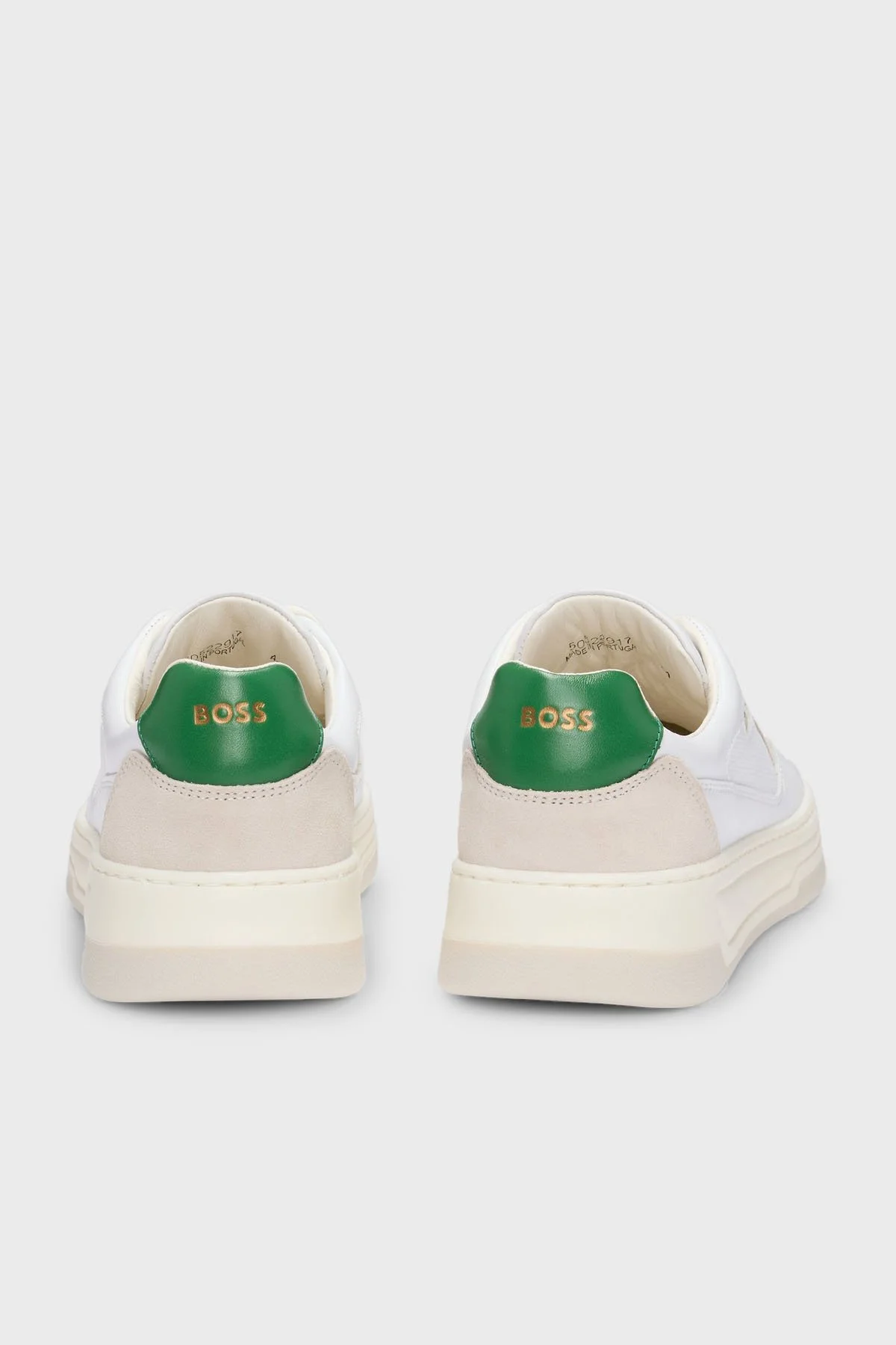 Boss Logolu Deri Sneaker Erkek Ayakkabı 50522917 103 BEYAZ - 5