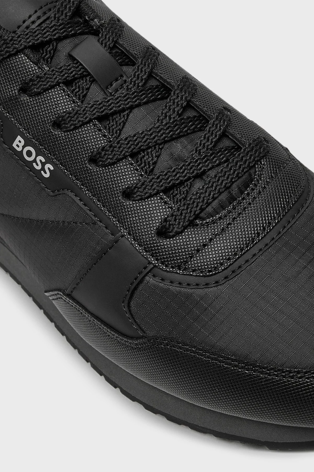 Boss Logolu Deri Sneaker Erkek Ayakkabı 50523308 002 SİYAH - 5