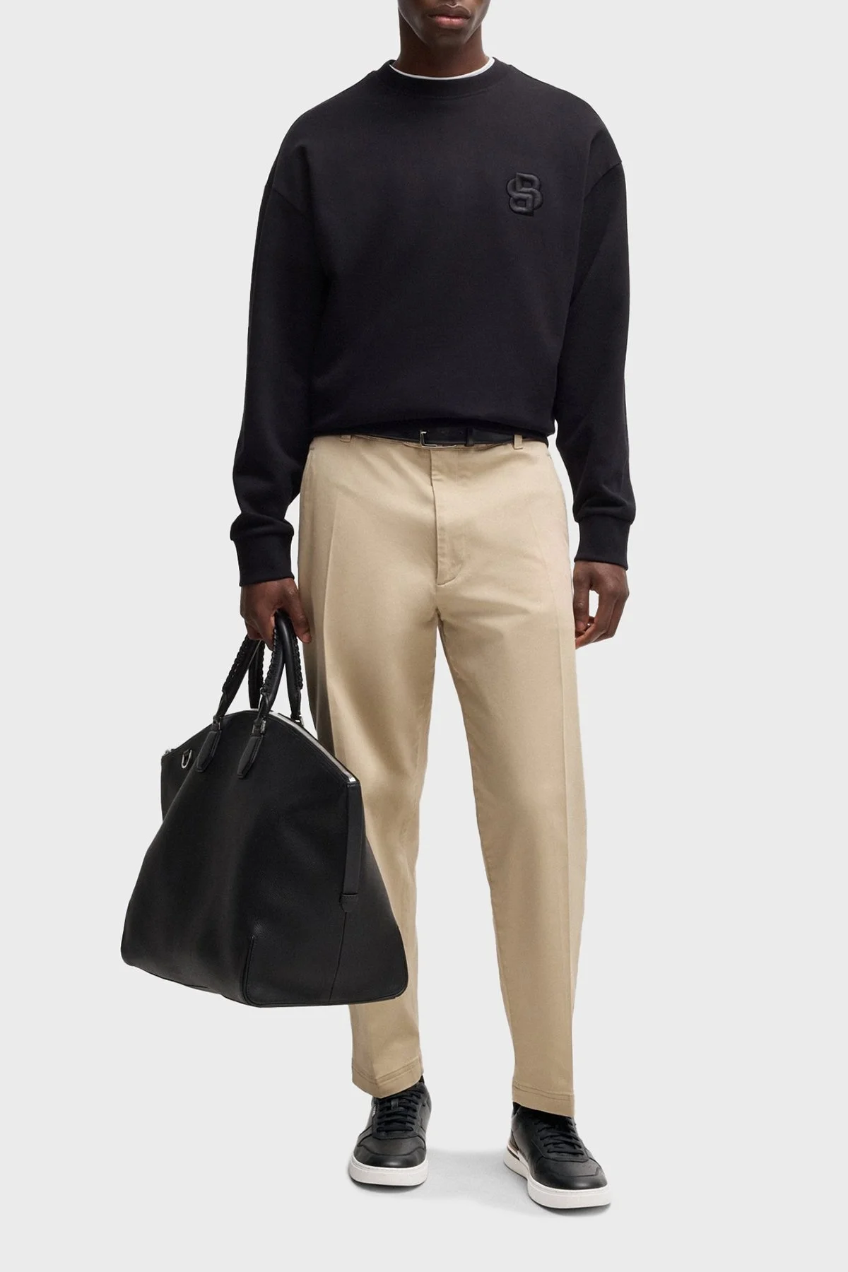 Boss Logolu Deri Sneaker Erkek Ayakkabı 50542538 001 SİYAH - 2