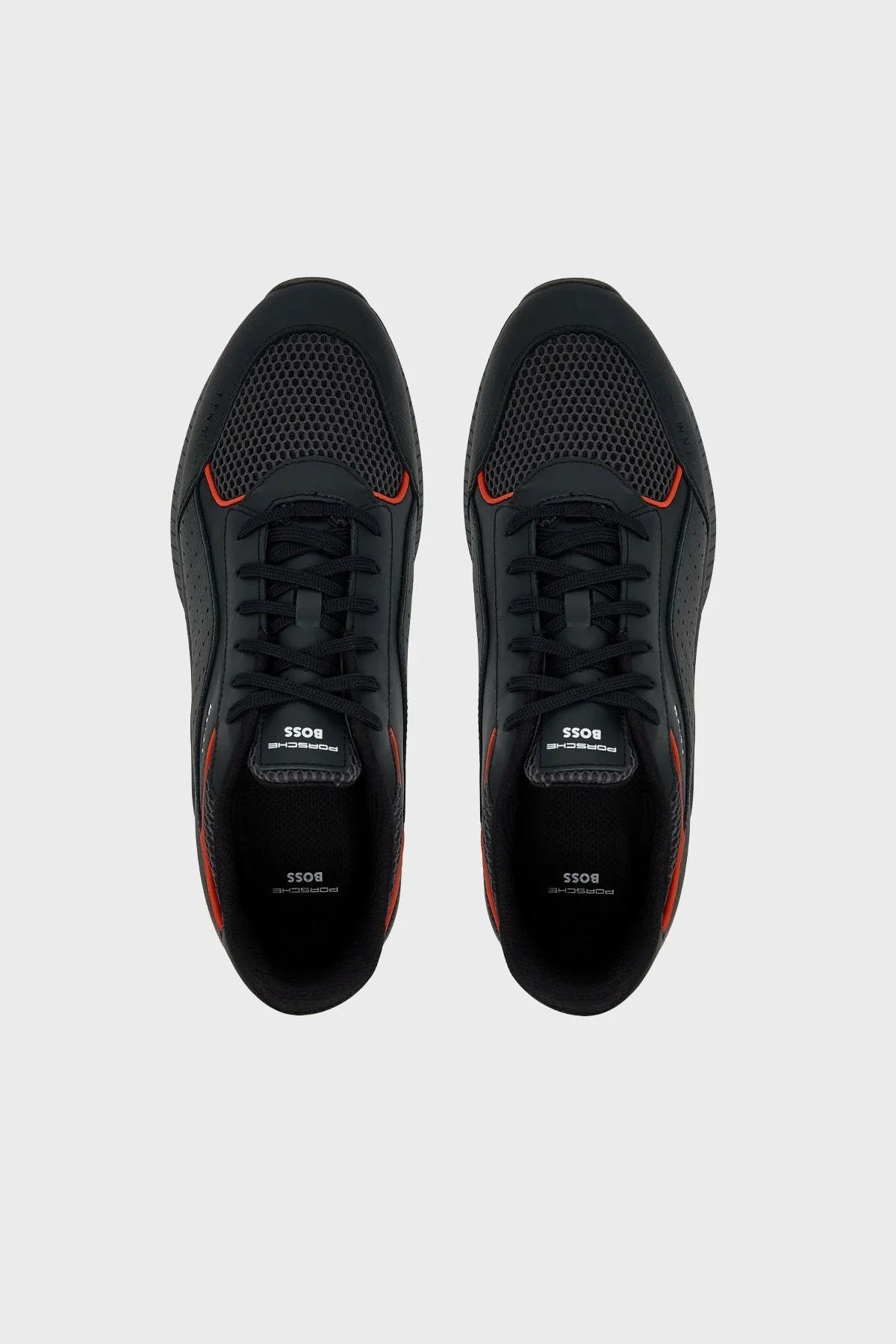 Boss Logolu Deri Sneaker Erkek Ayakkabı 50548706 016 SİYAH - 3