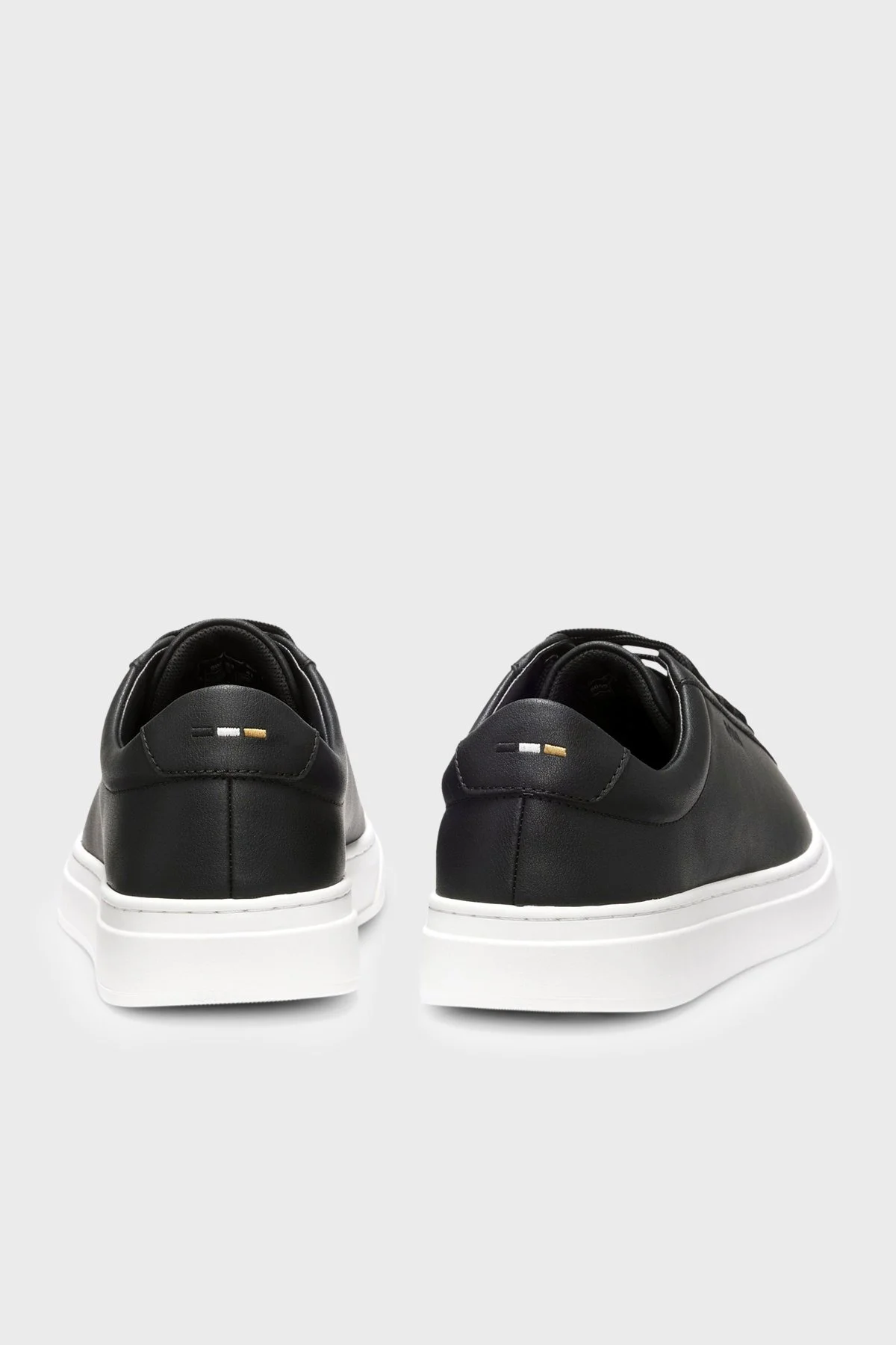 Boss Logolu Deri Sneaker Erkek Ayakkabı 50552853 002 SİYAH - 5