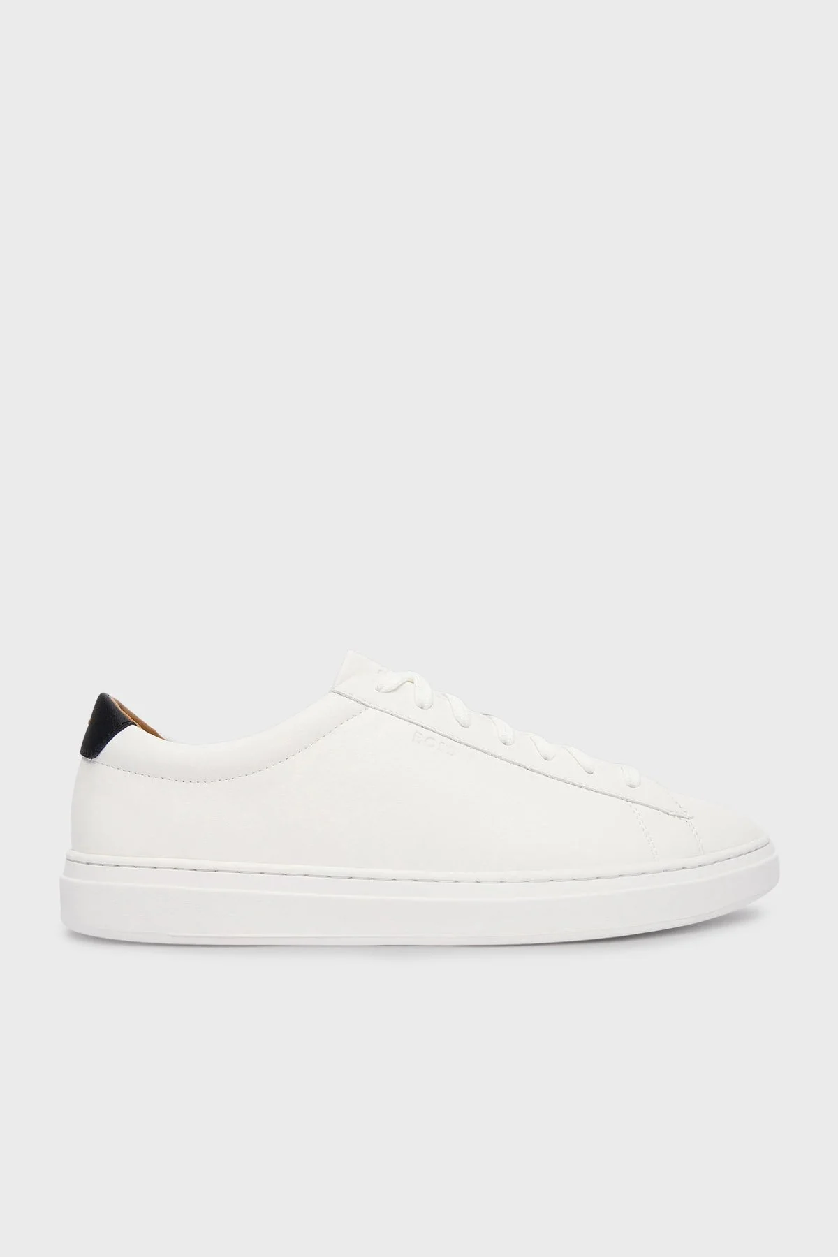 Boss Logolu Deri Sneaker Erkek Ayakkabı 50552853 102 BEYAZ - 1