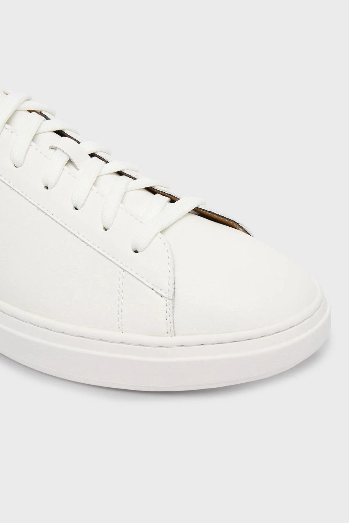 Boss Logolu Deri Sneaker Erkek Ayakkabı 50552853 102 BEYAZ - 6