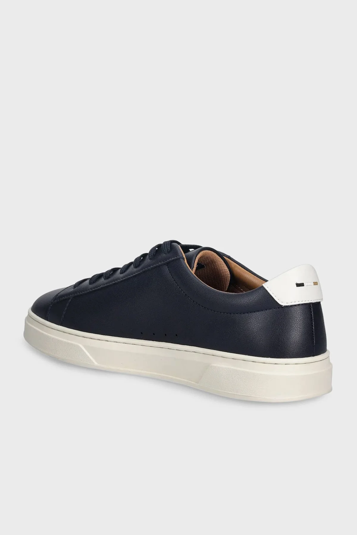 Boss Logolu Deri Sneaker Erkek Ayakkabı 50552853 402 LACİVERT - 4