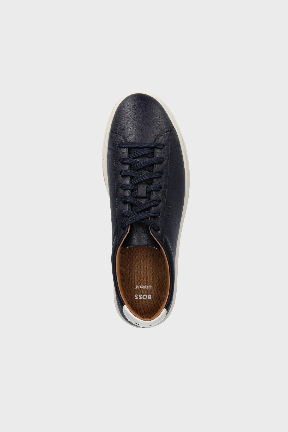 Boss Logolu Deri Sneaker Erkek Ayakkabı 50552853 402 LACİVERT - 3