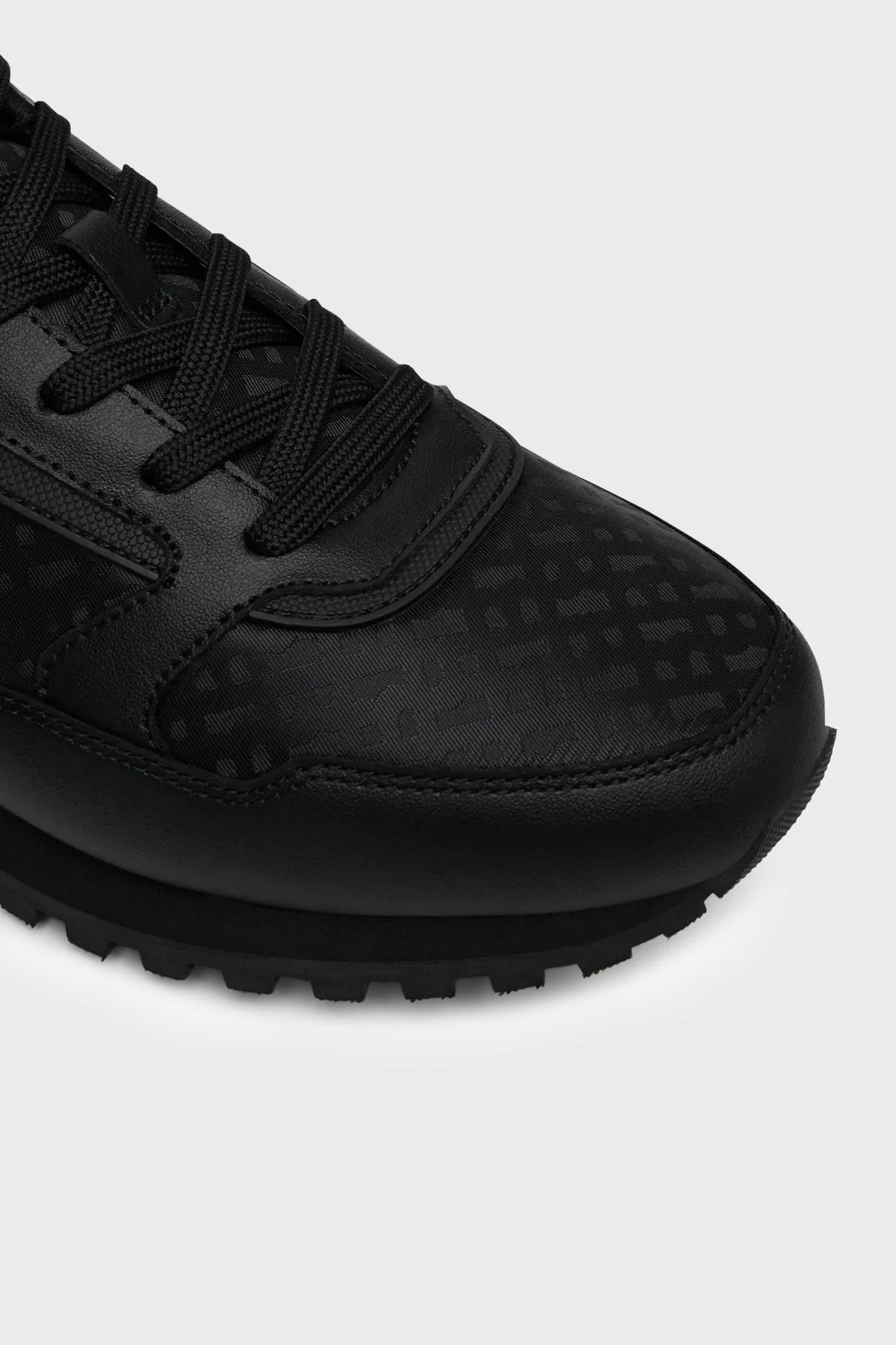Boss Logolu Deri Sneaker Erkek Ayakkabı 50568574 007 Siyah - 6