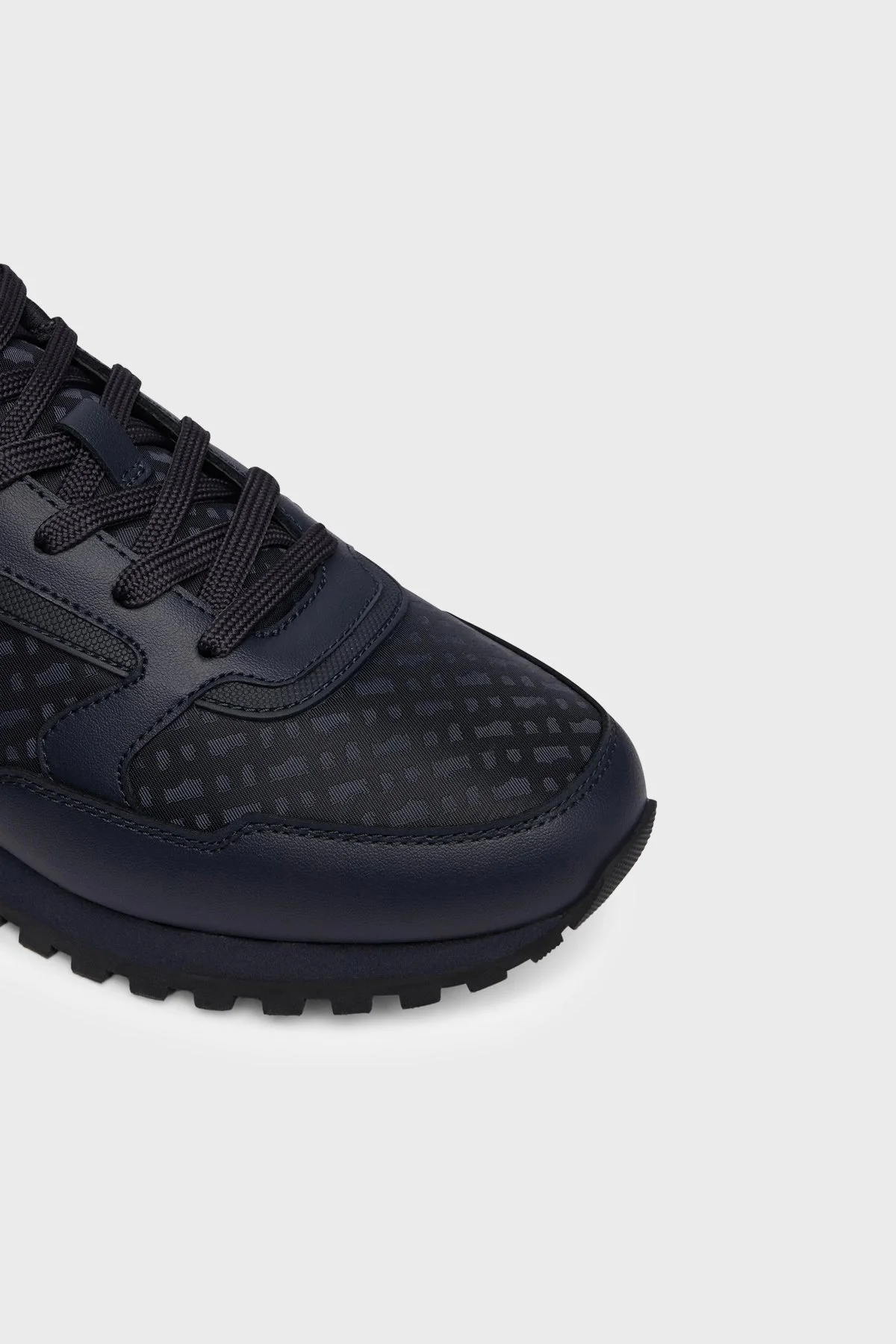 Boss Logolu Deri Sneaker Erkek Ayakkabı 50568574 404 Lacivert - 6