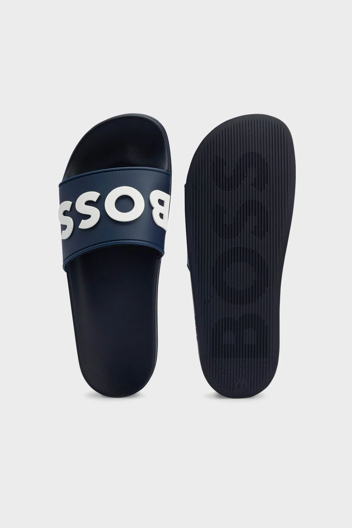 Boss Logolu Düz Erkek Terlik 50488911 405 LACİVERT - 3