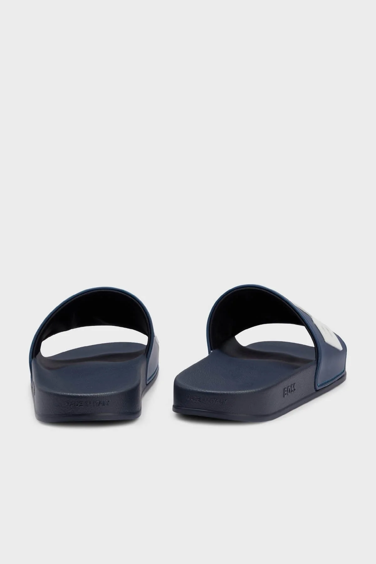 Boss Logolu Düz Erkek Terlik 50488911 405 LACİVERT - 4