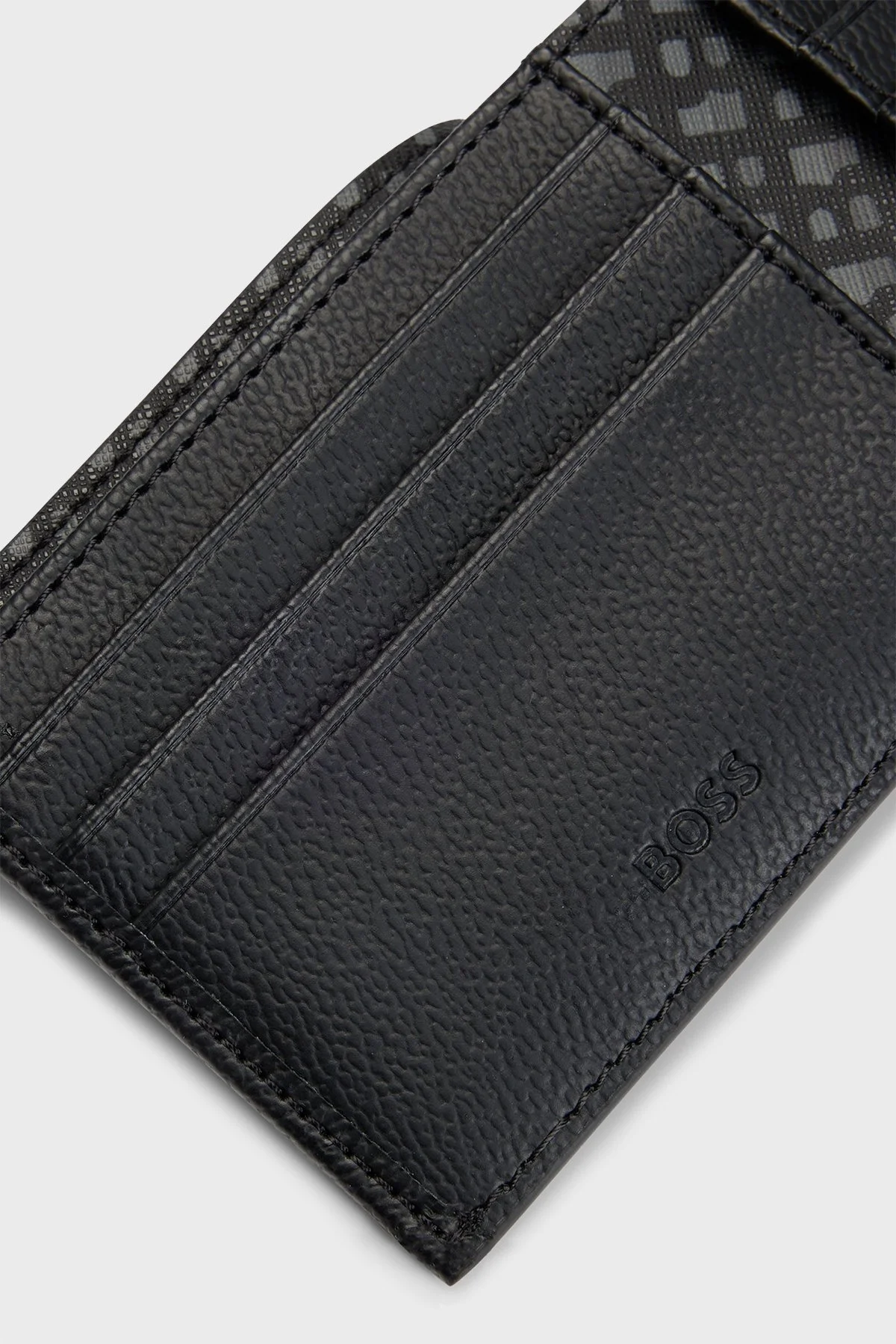 Boss Logolu Erkek Cüzdan 50529508 001 SİYAH - 4