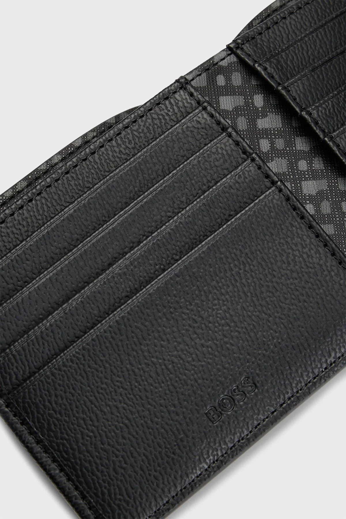 Boss Logolu Erkek Cüzdan 50529519 001 SİYAH - 4