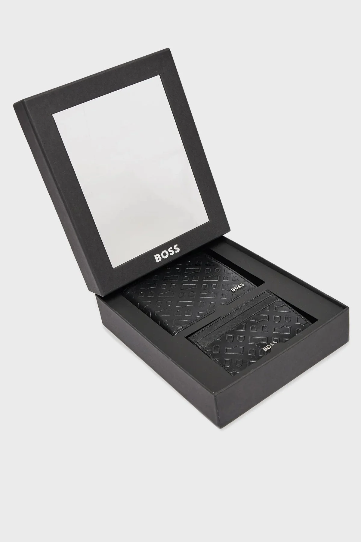 Boss Logolu Erkek Cüzdan Takım 50529480 001 SİYAH - 7