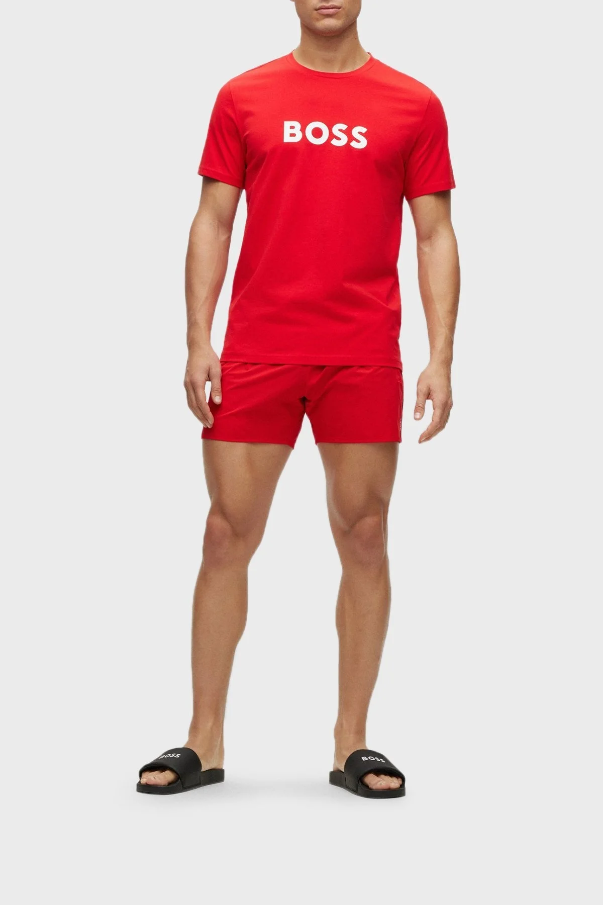 Boss Logolu Erkek Terlik 50488912 001 SİYAH - 2