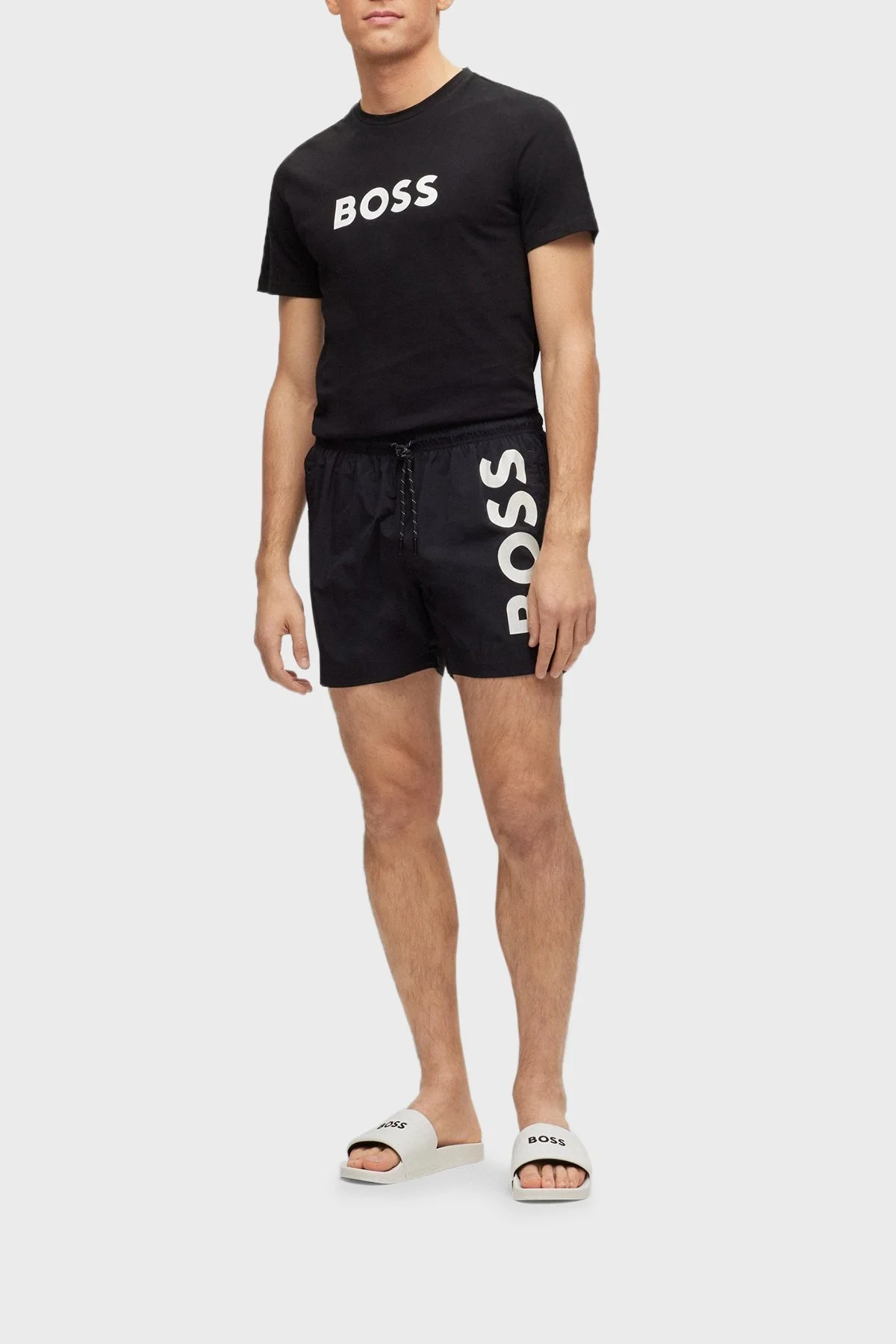 Boss Logolu Erkek Terlik 50488912 100 BEYAZ - 2