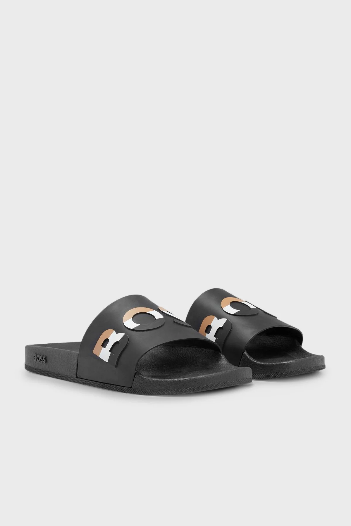 Boss Logolu Erkek Terlik 50493100 002 SİYAH - 3