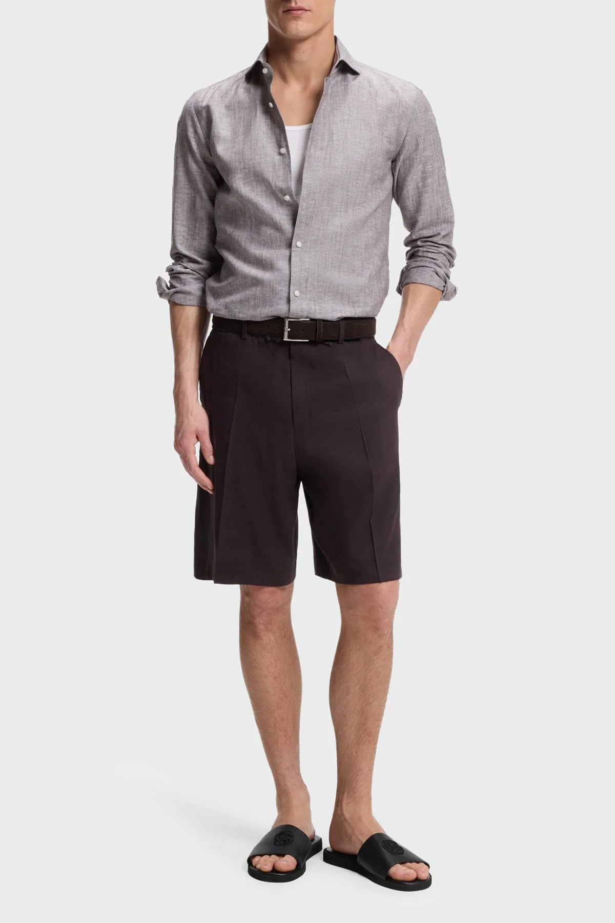 Boss Logolu Erkek Terlik 50563148 001 SİYAH - 2