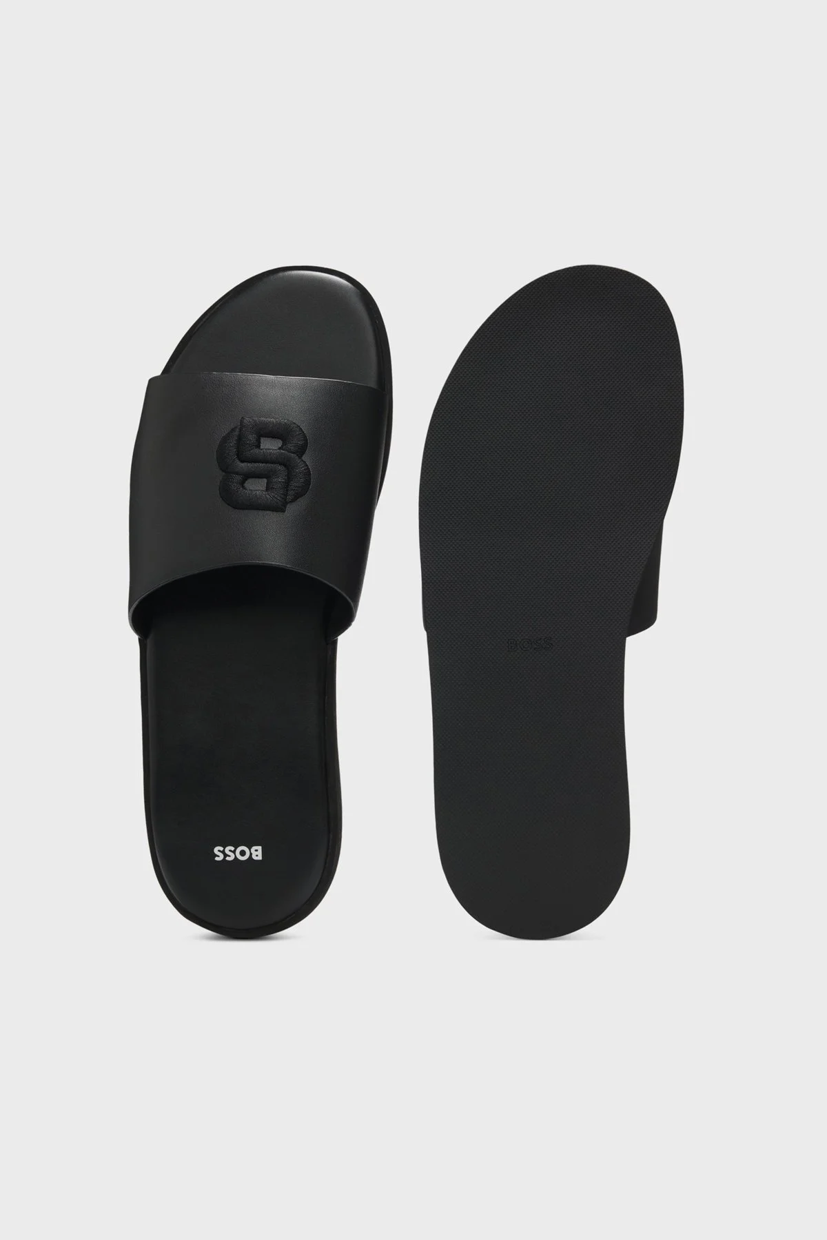 Boss Logolu Erkek Terlik 50563148 001 SİYAH - 5