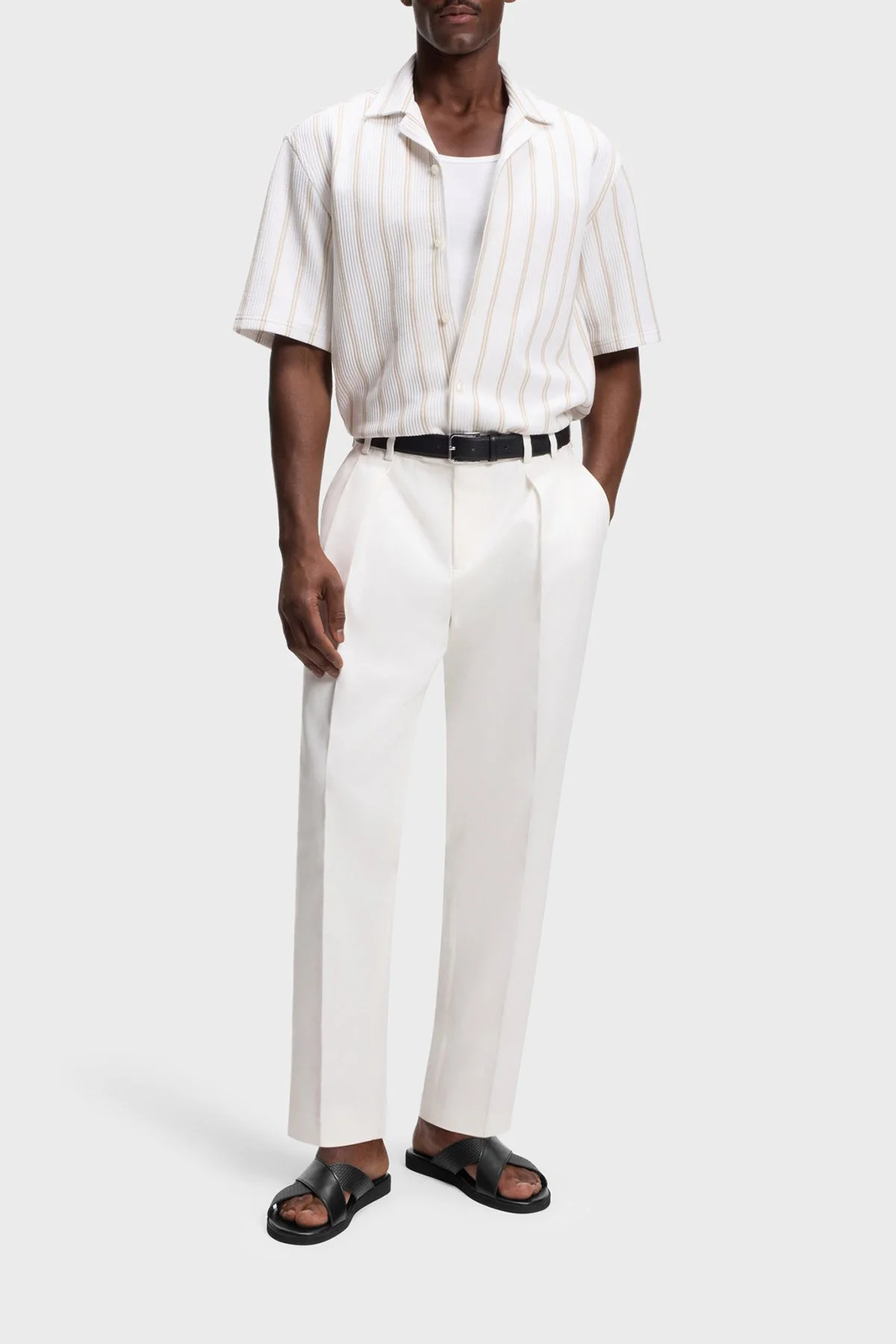 Boss Logolu Erkek Terlik 50563155 001 SİYAH - 2