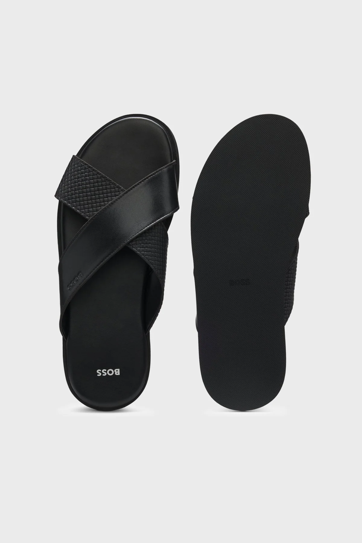 Boss Logolu Erkek Terlik 50563155 001 SİYAH - 5